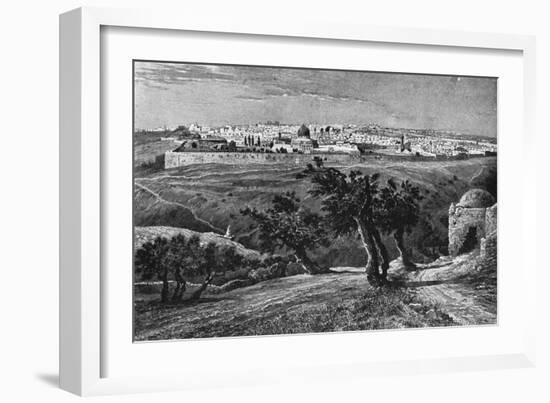 Jerusalem, from the Mount of Olives, 1902-null-Framed Giclee Print