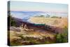 Jerusalem from the Mount of Olives by Edward Lear-null-Stretched Canvas