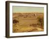 Jerusalem from the Mount of Olives (W/C on Paper)-Stanley Inchbold-Framed Giclee Print