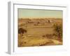 Jerusalem from the Mount of Olives (W/C on Paper)-Stanley Inchbold-Framed Giclee Print