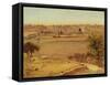 Jerusalem from the Mount of Olives (W/C on Paper)-Stanley Inchbold-Framed Stretched Canvas