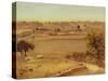 Jerusalem from the Mount of Olives (W/C on Paper)-Stanley Inchbold-Stretched Canvas