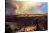 Jerusalem From The Mount Of Olives-Frederic Edwin Church-Stretched Canvas