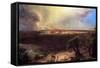 Jerusalem From The Mount Of Olives-Frederic Edwin Church-Framed Stretched Canvas