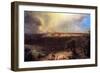 Jerusalem From The Mount Of Olives-Frederic Edwin Church-Framed Premium Giclee Print