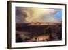 Jerusalem From The Mount Of Olives-Frederic Edwin Church-Framed Art Print