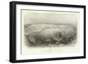 Jerusalem from the Mount of Olives-Edward Paxman Brandard-Framed Giclee Print