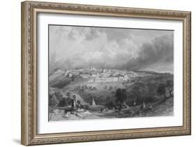 Jerusalem, from the Mount of Olives-Thomas Allom-Framed Giclee Print