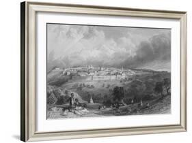Jerusalem, from the Mount of Olives-Thomas Allom-Framed Giclee Print