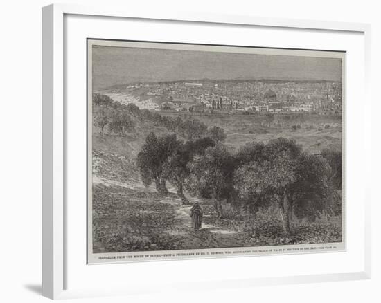 Jerusalem from the Mount of Olives-null-Framed Giclee Print