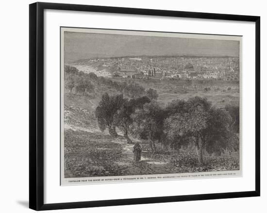Jerusalem from the Mount of Olives-null-Framed Giclee Print