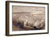 Jerusalem from the Road leading to Bethany-David Roberts-Framed Giclee Print