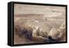 Jerusalem from the Road Leading to Bethany-David Roberts-Framed Stretched Canvas