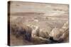 Jerusalem from the Road Leading to Bethany-David Roberts-Stretched Canvas