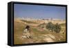 Jerusalem from the South East-Hans Andersen Brendekilde-Framed Stretched Canvas