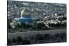 Jerusalem, Israel, View from the Mount of Olives, Dome of the Rock in the Center-null-Stretched Canvas