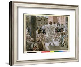 Jerusalem, Jerusalem', Illustration for 'The Life of Christ', C.1886-96-James Tissot-Framed Giclee Print