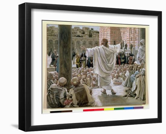 Jerusalem, Jerusalem', Illustration for 'The Life of Christ', C.1886-96-James Tissot-Framed Giclee Print