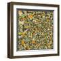 Jerusalem Map-Jazzberry Blue-Framed Art Print