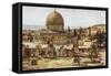 Jerusalem: Mosque of Omar (Dome of the Rock)-null-Framed Stretched Canvas