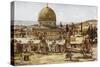 Jerusalem: Mosque of Omar (Dome of the Rock)-null-Stretched Canvas