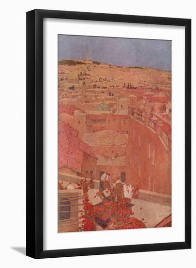 Jerusalem, Mount Olives-Jules Guerin-Framed Art Print