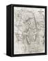 Jerusalem Old Map-marzolino-Framed Stretched Canvas