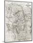 Jerusalem Old Map-marzolino-Mounted Art Print