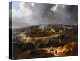 Jerusalem Seen from Mount Josaphat-Auguste de Forbin-Stretched Canvas