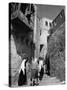 Jerusalem Street Scene-null-Stretched Canvas