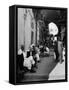 Jerusalem Street Scene-null-Framed Stretched Canvas