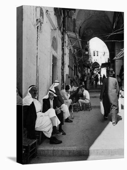 Jerusalem Street Scene-null-Stretched Canvas