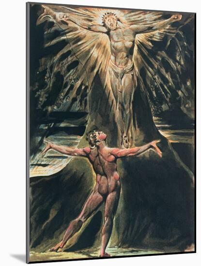 Jerusalem the Emanation of the Giant Albion, Plate 76 Albion Before Christ Crucified-William Blake-Mounted Giclee Print