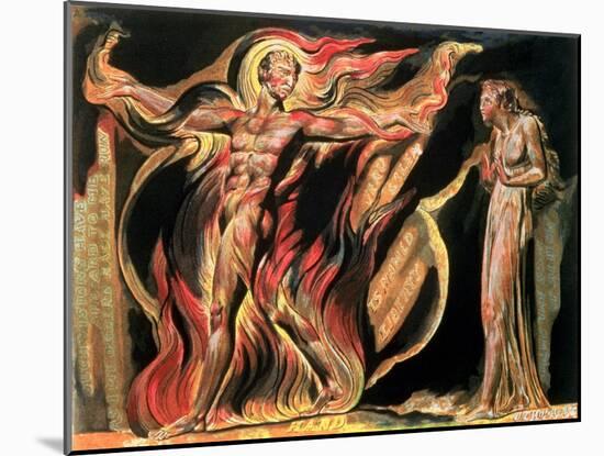 Jerusalem the Emanation of the Giant Albion, "Such Visions Have Appeared to Me," 1804-William Blake-Mounted Giclee Print
