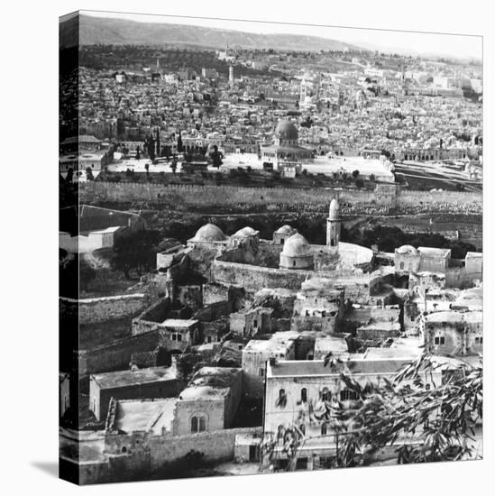Jerusalem the Holy City, Goal of the Crusaders, Rescued Forever from the Turks, 1917-English Photographer-Stretched Canvas