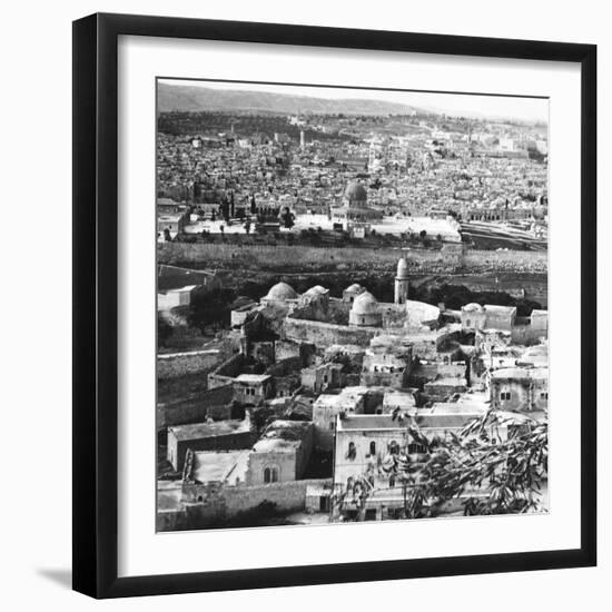 Jerusalem the Holy City, Goal of the Crusaders, Rescued Forever from the Turks, 1917-English Photographer-Framed Photographic Print