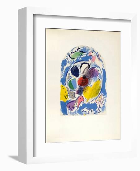 Jerusalem Windows : Benjamin (Sketch)-Marc Chagall-Framed Collectable Print