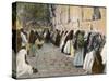 Jerusalem: Women at the Wailing Wall-null-Stretched Canvas