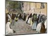 Jerusalem: Women at the Wailing Wall-null-Mounted Photographic Print