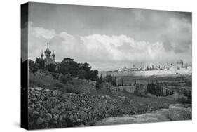 Jeruslem and the Garden of Gethsemane, 1937-Martin Hurlimann-Stretched Canvas