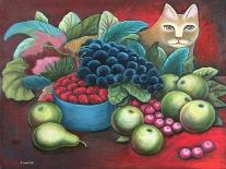 Cat and Fruit-Jerzy Marek-Framed Giclee Print