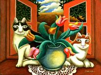 Cat and Fruit-Jerzy Marek-Giclee Print