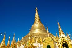 Sunrise at Shwedagon Pagoda-Jerzy Opoka-Framed Photographic Print