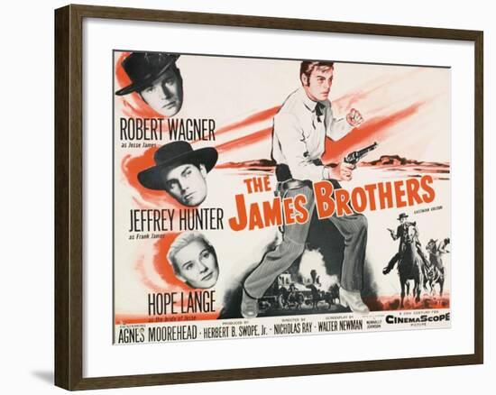 Jesse James, 1957, "The True Story of Jesse James" Directed by Nicholas Ray-null-Framed Giclee Print