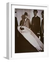 Jesse James in His Coffin after Being Shot Dead in 1882-American Photographer-Framed Giclee Print