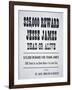 Jesse James Reward Poster, 1881-null-Framed Giclee Print