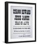 Jesse James Reward Poster, 1881-null-Framed Giclee Print