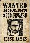 Jesse James Wanted Advertisement Print Poster-null-Lamina Framed Poster