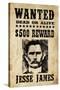 Jesse James Wanted Advertisement Print Poster-null-Stretched Canvas