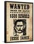Jesse James Wanted Advertisement-null-Framed Poster